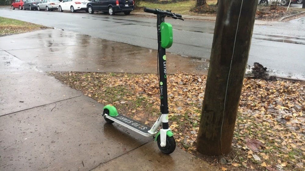 <p>Lime was the first e-scooter company to come to Charlottesville.</p>