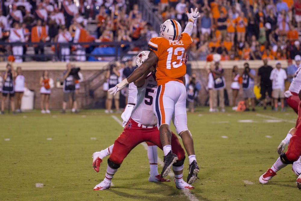 Senior outside linebacker and captain Chris Peace led all linebackers in the ACC last year in sacks (seven and a half) and started all thirteen games.