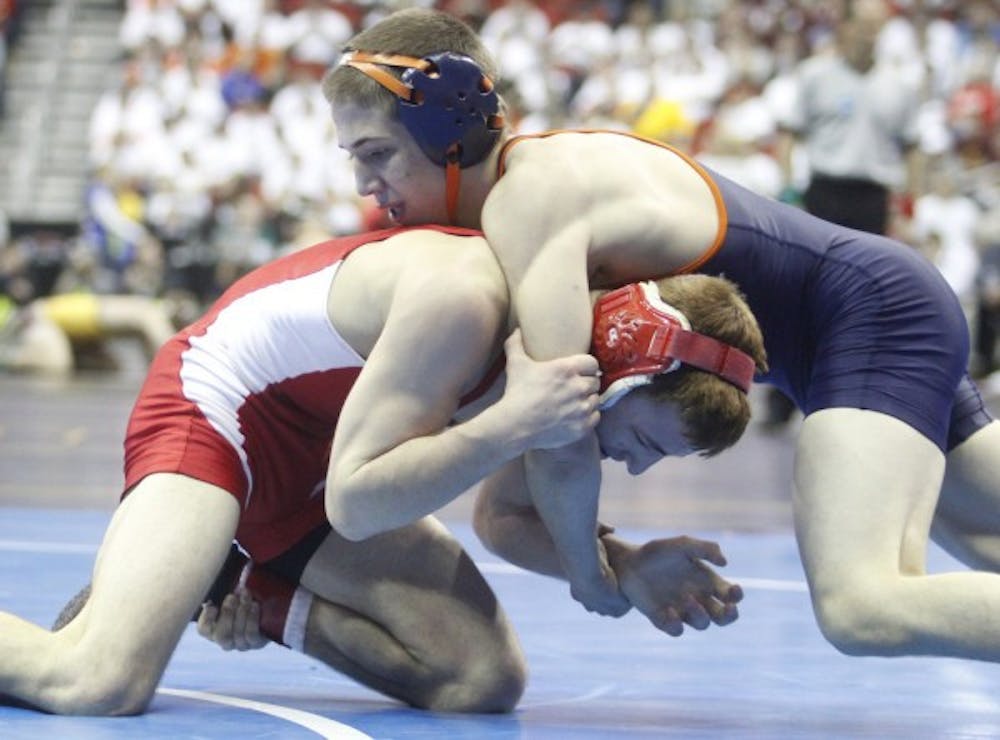 <p>Senior George DiCamillo will lead his Virginia wrestling team in what should be a difficult, heated match Sunday at No. 5 Virginia Tech.</p>