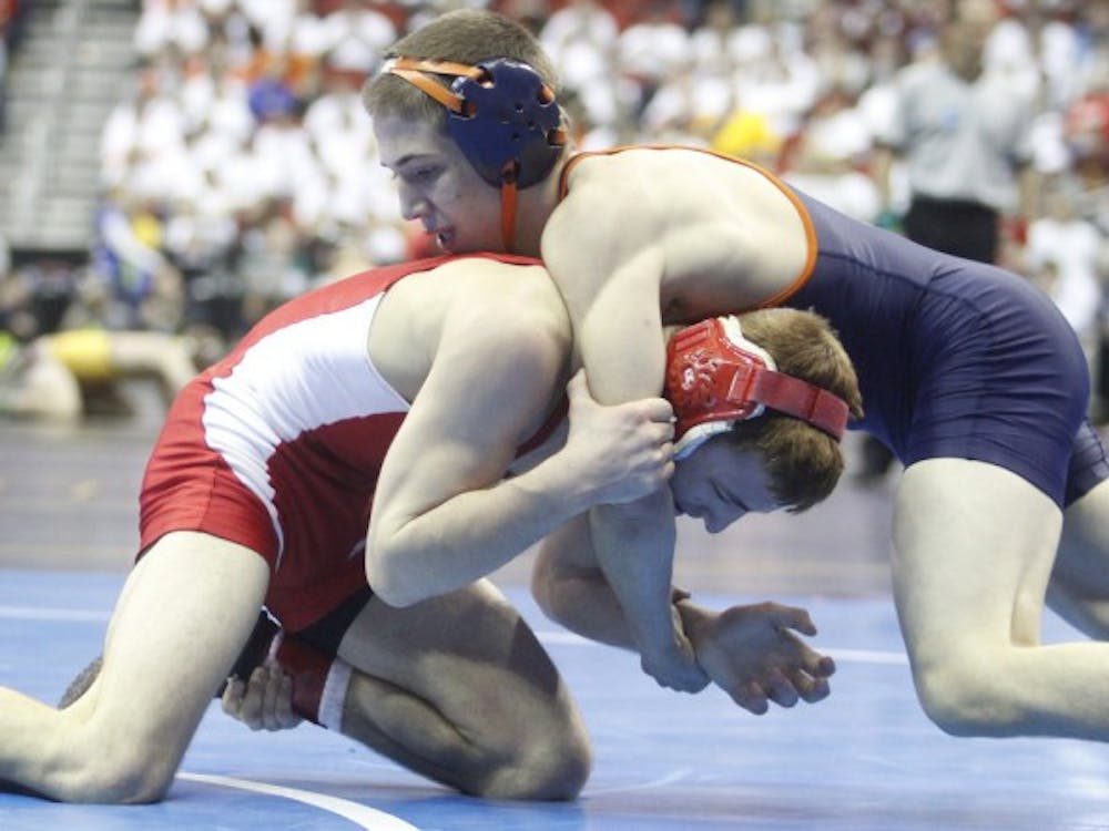 Senior George DiCamillo will lead his Virginia wrestling team in what should be a difficult, heated match Sunday at No. 5 Virginia Tech.