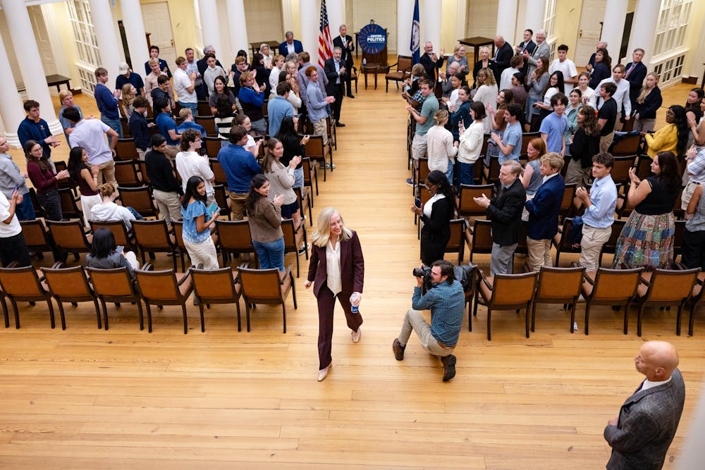 Gov. Abigail Spanberger (D) visiting the University, Sept. 16, 2025.