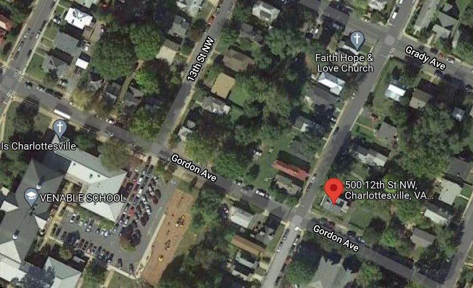 The 500 block of 12th Street NW is located at the intersection of 12th Street NW and Gordon Ave, near Faith Hope & Love Church and Venable Elementary School. 