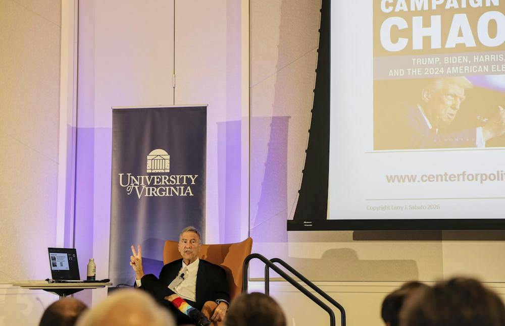 “Lifetime Learning” hosted Politics Prof. Larry Sabato for his annual “Look into the Crystal Ball” lecture Sept. 26, 2026.