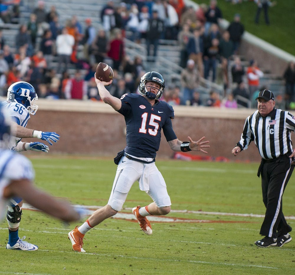 Coach Mendenhall announced Monday afternoon that senior quarterback Matt Johns will start Saturday at Georgia Tech. As Virginia's starting signal caller last season, Johns threw for 20 touchdowns and 17 interceptions.&nbsp;