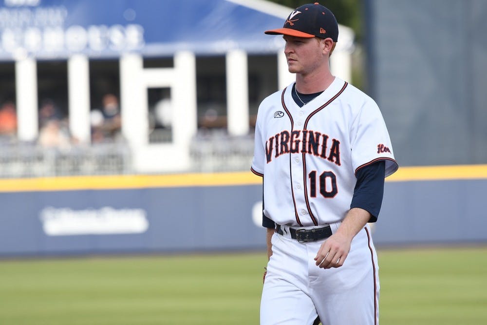 <p>Junior first baseman Pavin Smith stepped to bat and smashed a three-run homer.</p>