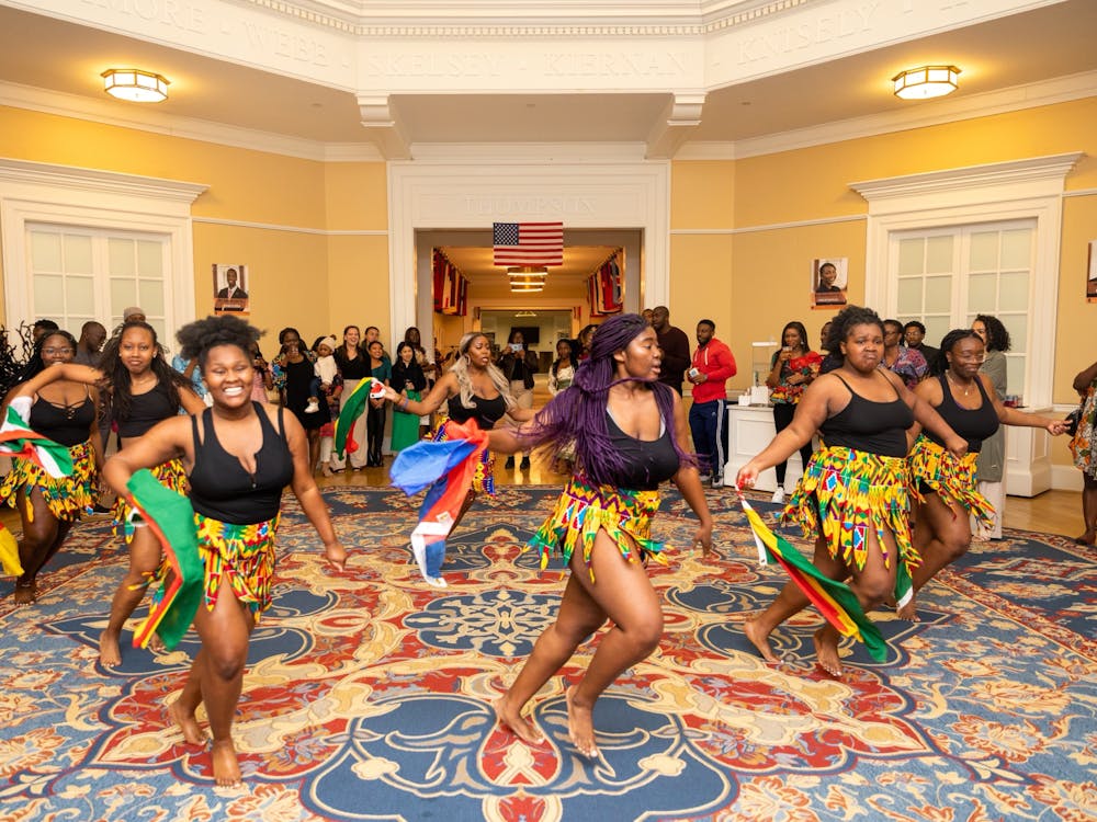 When the Afro-Hoos perform at the Organization for African Students’ Africa Day or at local Charlottesville venues, they lead their audiences through a musical tour of African culture. Photo courtesy Afro-Hoos.