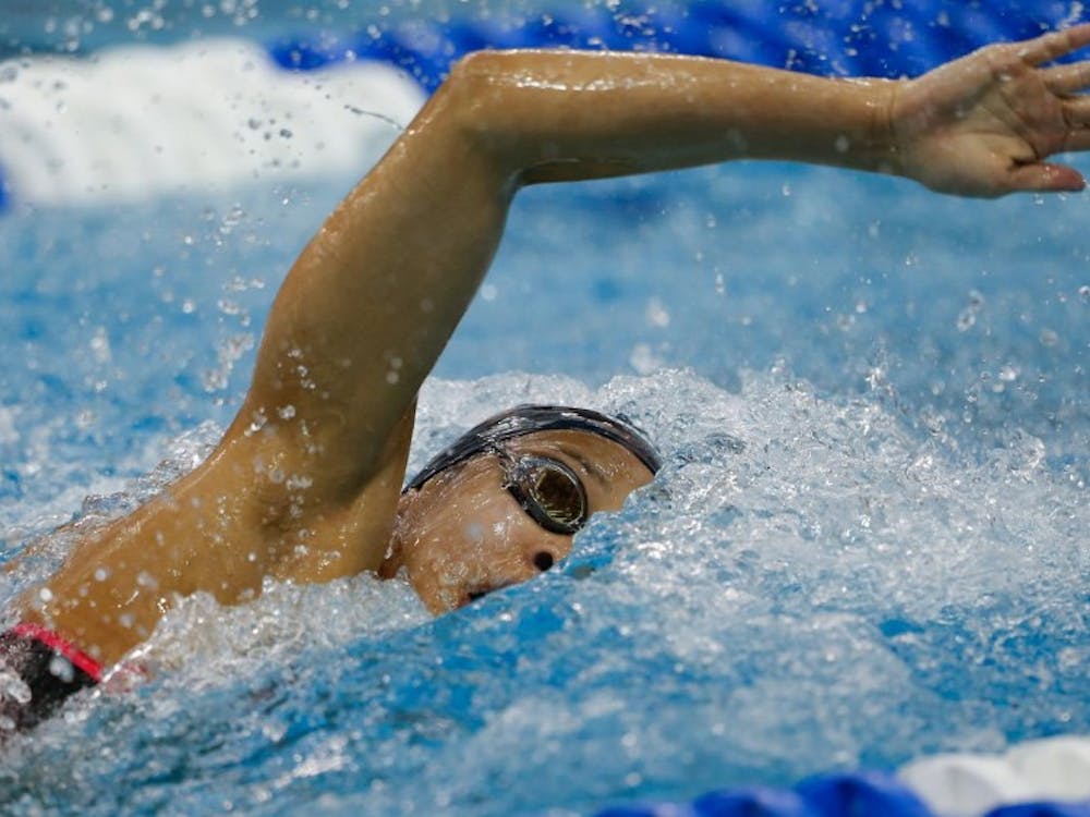 Junior Morgan Hill won the 50-yard freestyle, and she also won the 100-yard butterfly with a time of 53.33.