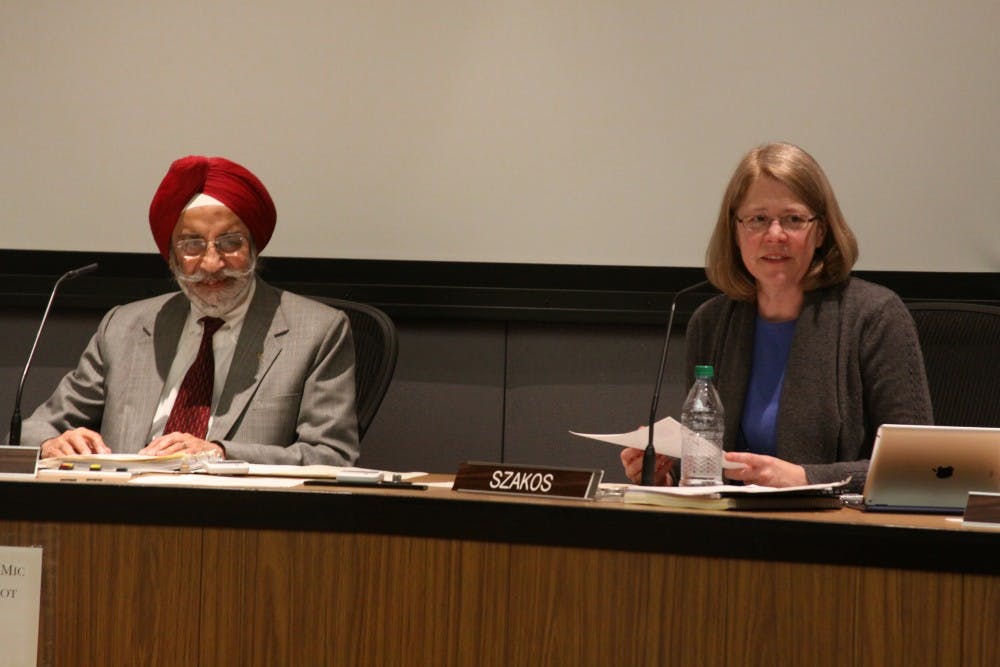 	After hours spent debating, Charlottesville’s City Council came to a compromise on Monday night, preliminarily adopting a Human Rights Commission to address discriminatory practices that exist within the city Monday evening. Vice-Mayor Kristin Szakos, above left, offered a proposal which was amended and then approved preliminarily by Council.