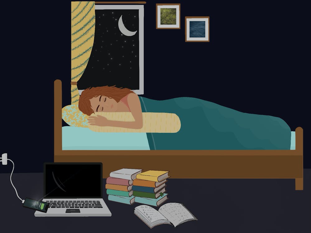 I know this can be difficult with homework assignments and other distractions, but try to make use of various resources that remind you when to hit the hay such as settings on your phone or apps to alert you of an approaching bedtime. 