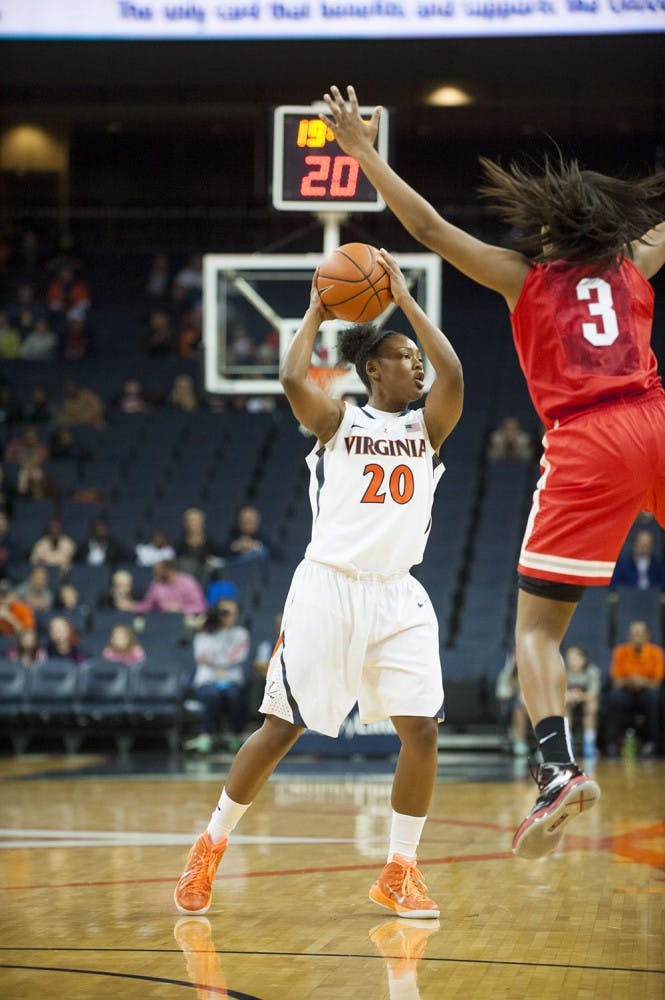 Junior guard Faith Randolph leads Virginia in scoring at 19.5 points per game. 