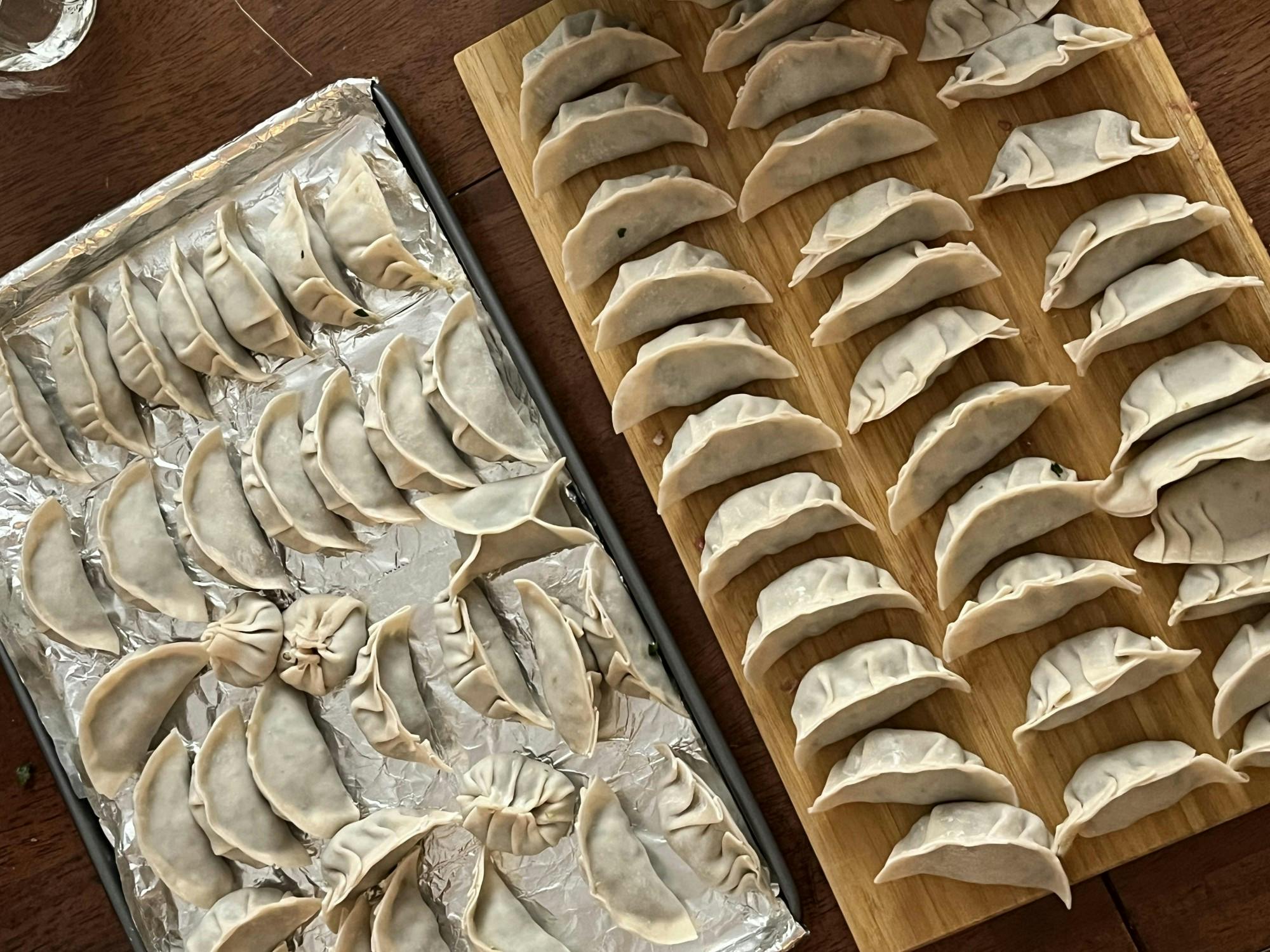 The following recipe comes from one of my friend’s mothers, who walked six college students step-by-step through the process of homemade Chinese dumpling making.