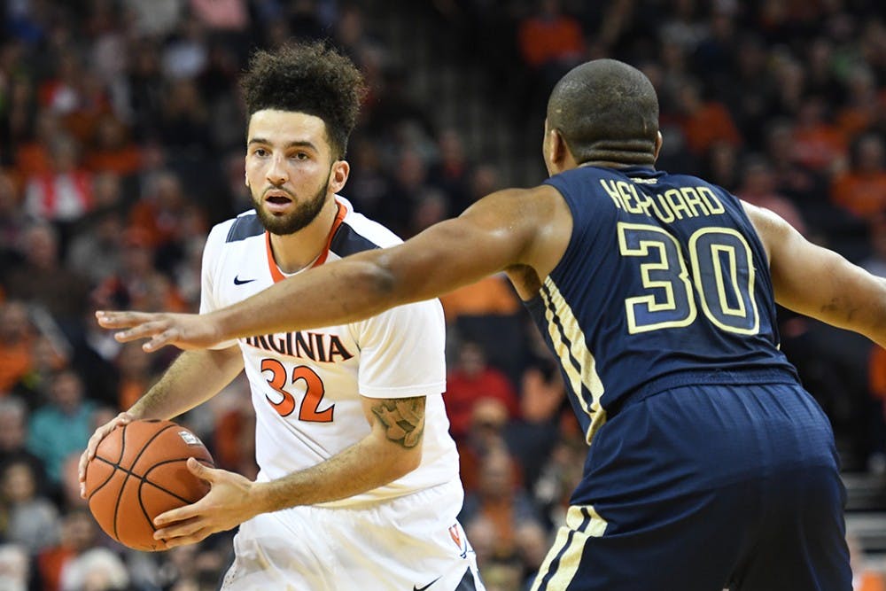 Senior point guard London Perrantes&nbsp;recorded his 1,000 point as a Cavalier against Georgia Tech.