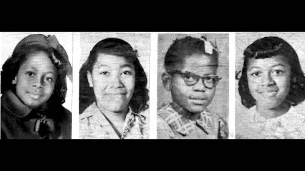 (From left to right) Carole Robertson, Carol Denise McNair, Addie Mae Collins and Cynthia Wesley were the four young victims of the bombing referred to in Lee's "4 Little Girls."