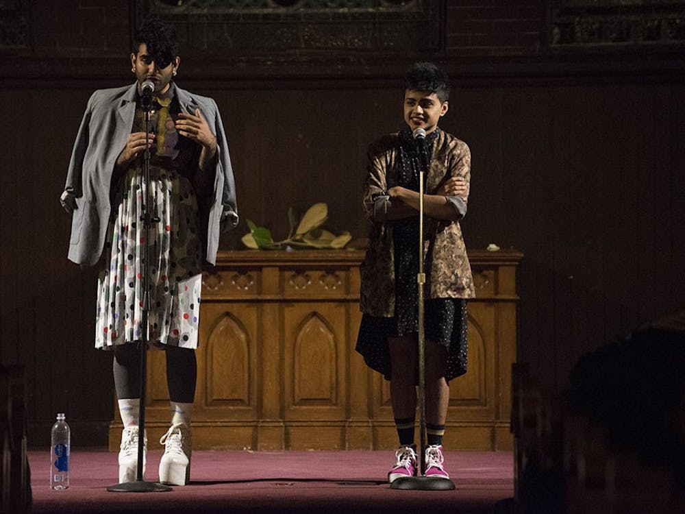 The show began with the duo remarking on the Paris terrorist attacks, providing an alternative interpretation of the week’s events.