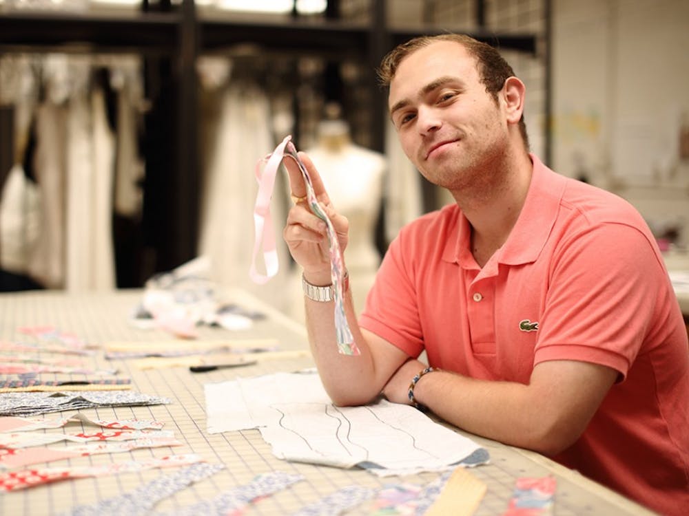 Fourth-year College student Andrew Burrill first began making bowties as a final project for his costuming class. 