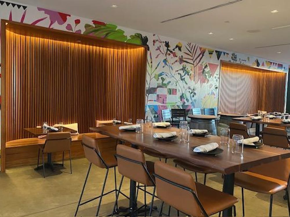 Perched above The Doyle Hotel, Rooftop Charlottesville boasts unparalleled views and advertises upscale bar bites and an impressive cocktail menu