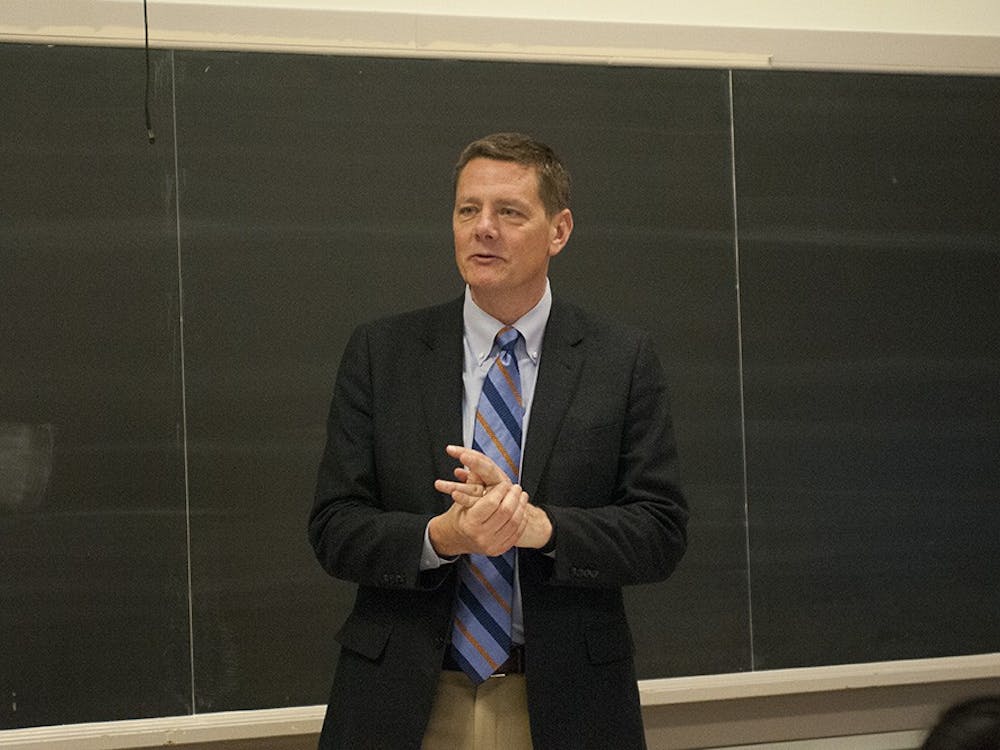 UCS employee Everette Fortner leads a seminar for first and second years on translating skills learned with a liberal arts degree to the workplace.