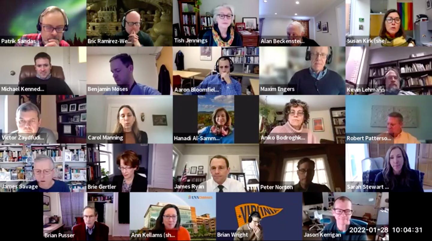 President Ryan joined Friday's Faculty Senate meeting to explain the decision to appoint Ian Baucom, dean of the College of Arts and Sciences, Provost of the University without a formal search process.