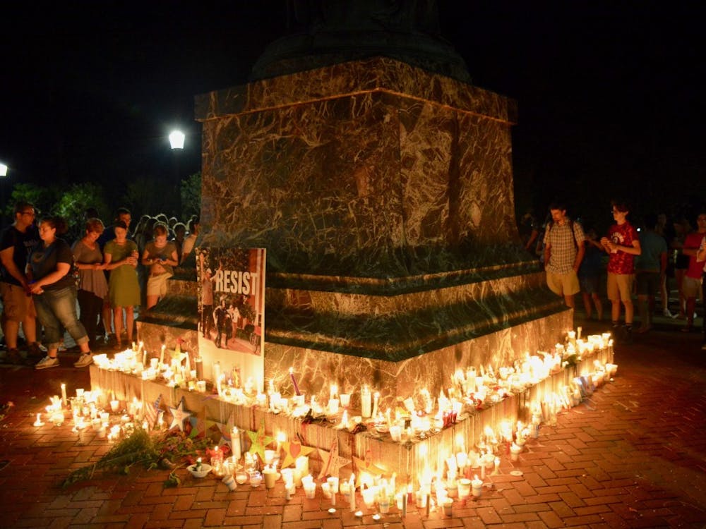 The community came together to take the first step toward healing with the candlelight vigil for Heather Heyer.
