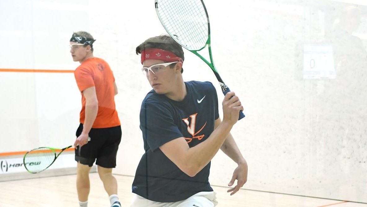 Junior Andrew Braff seized the game point in position nine for the No. 9 men's squash team.&nbsp;