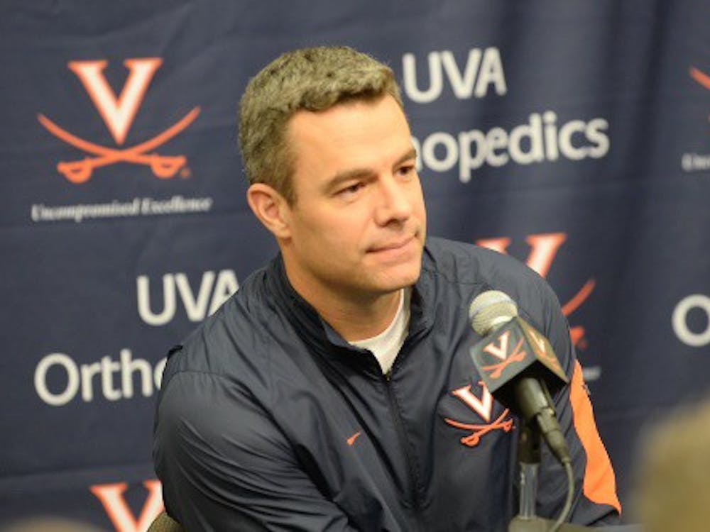 Coach Tony Bennett addressed the media Wednesday at John Paul Jones Arena, speaking highly of senior center Mike Tobey and saying that Virginia will push the ball when possible with the NCAA moving to a 30-second shot clock. 