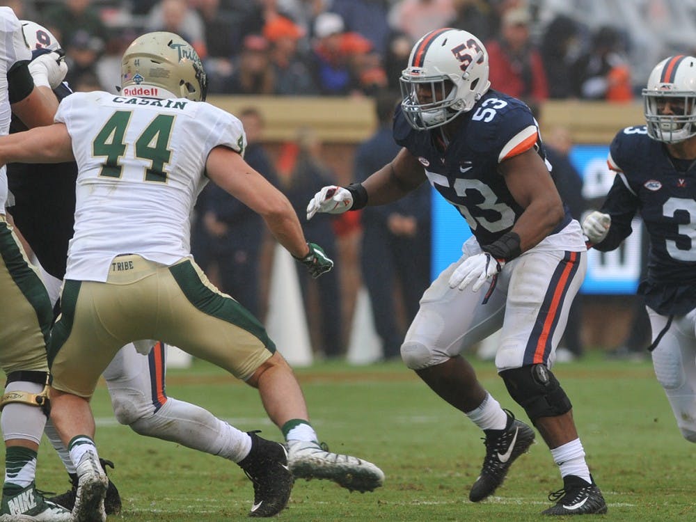 <p>Senior inside linebacker Micah Kiser will look to lead Virginia to another strong defensive showing Friday.&nbsp;</p>
