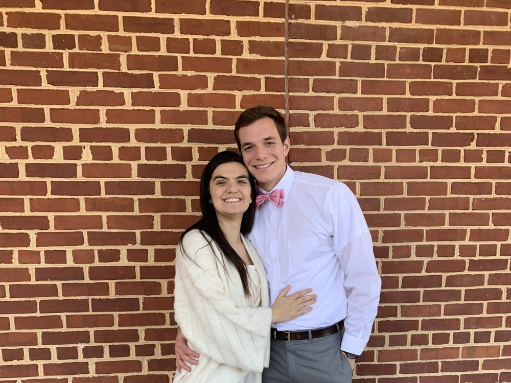 Austin and Laurel have shared many experiences together like Laurel's end-of-season banquet for Virginia women's soccer.