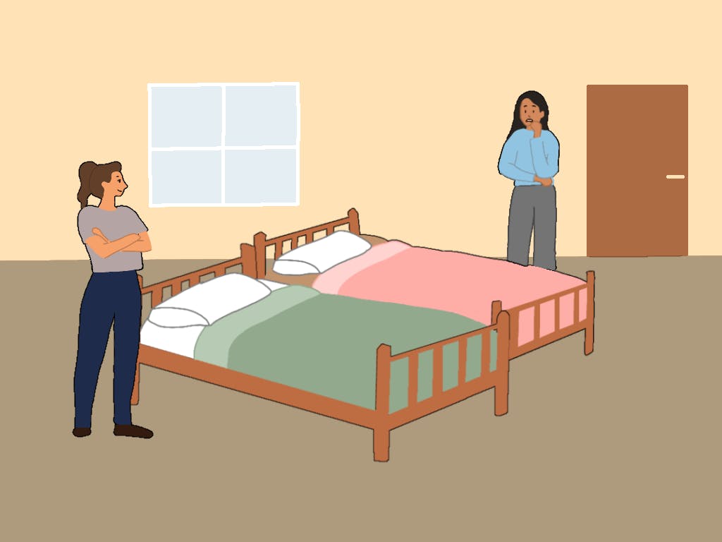 Since living in a double with a roommate is essentially another year in a first-year style dorm, there is only one way to make it a single and get your freedom.