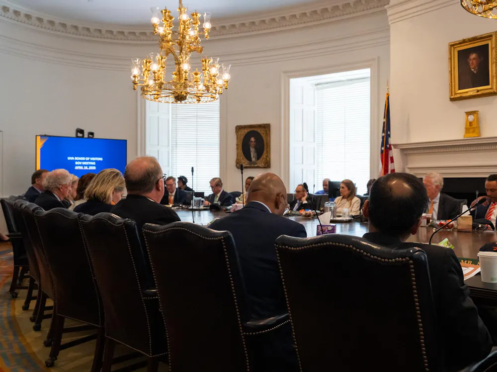 The Board of Visitors convened for a meeting in April.