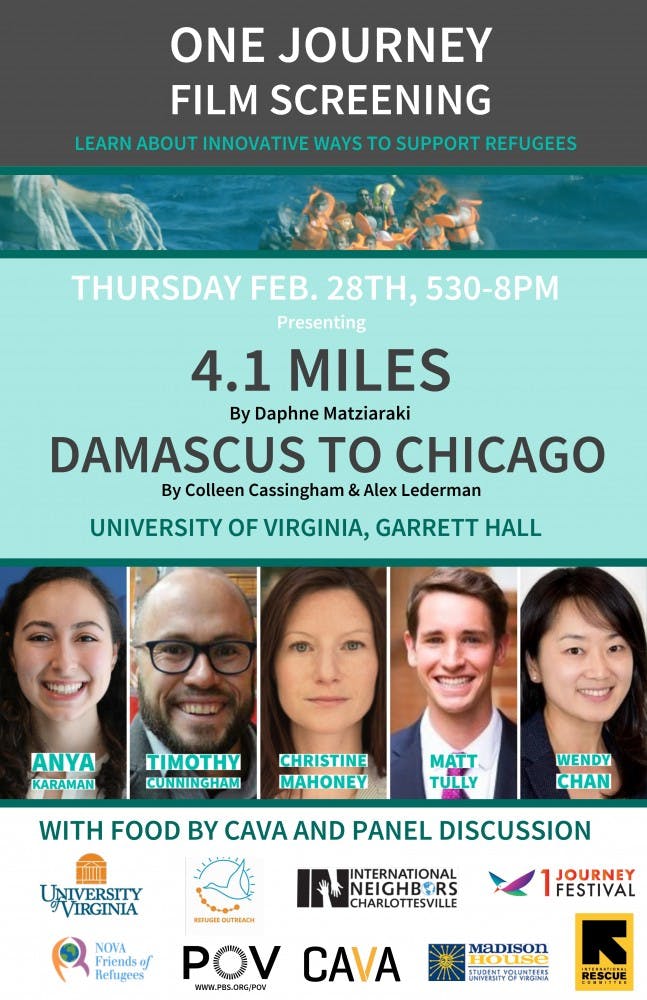 U.Va. to screen two documentaries on the refugee experience.