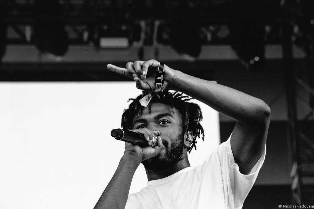 <p>Kevin Abstract performs as part of Brockhampton in July 2018.&nbsp;</p>