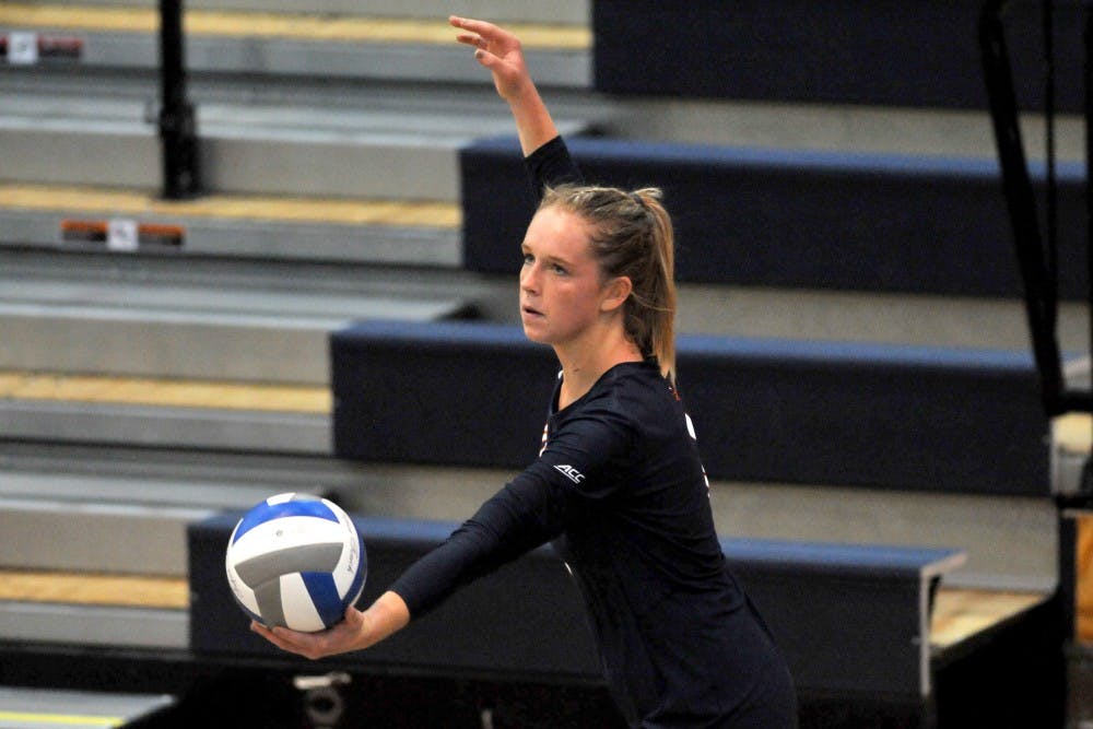 Sophomore defensive specialist Jane Horner tallied three aces against Ohio.&nbsp;