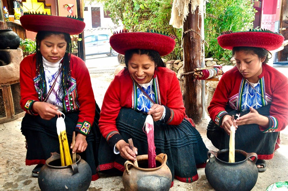 PAKA's sweaters are made using natural dyes and traditional techniques.