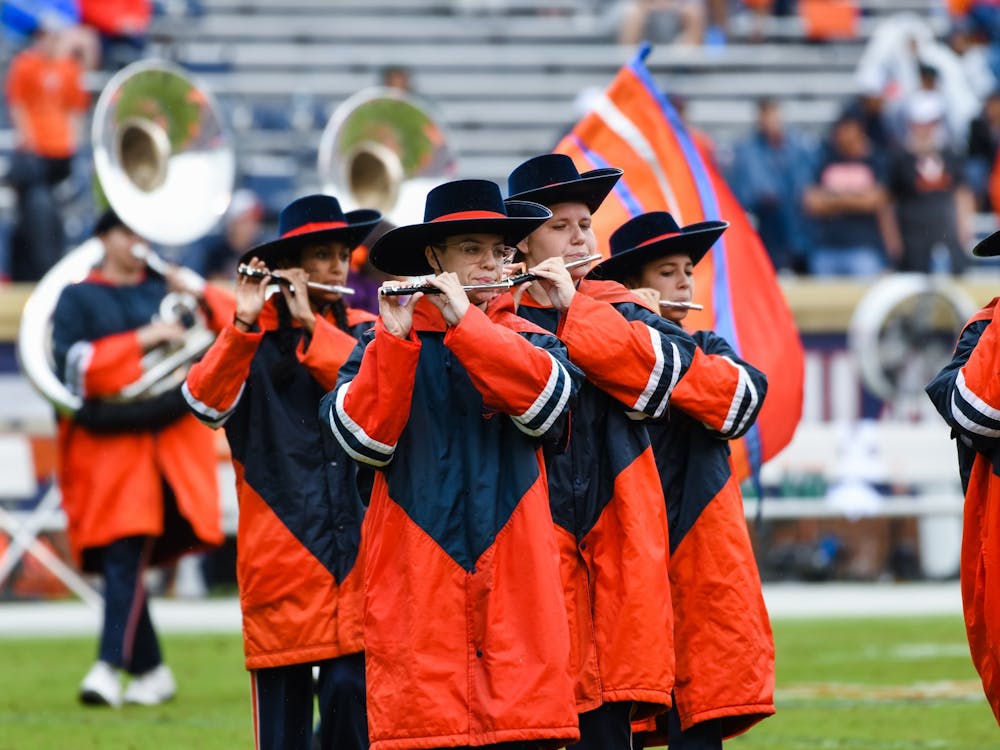 Students and members of the band have taken issue with this, citing recent research indicating that vocalization — including speaking, singing and yelling — has a greater capacity to spread aerosols than wind instruments. 