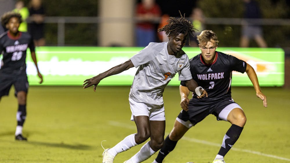 Freshman forward Stephen Annor Gyamfi scored two goals for the Cavaliers in their Saturday night victory&nbsp;
