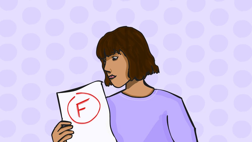 I failed an exam for the first time as a third-year in college.