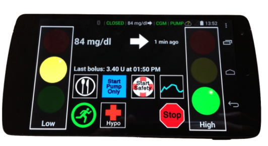 A prototype of the smartphone-based device that can support the control algorithm.