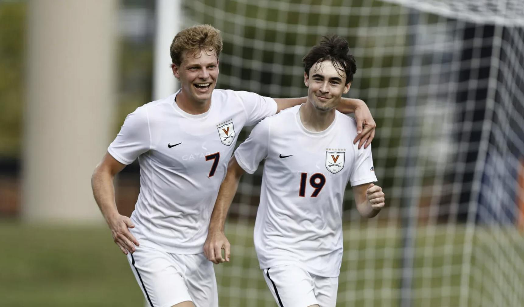 Hayes Wood and Reese Miller after one of Virginia's five goals.