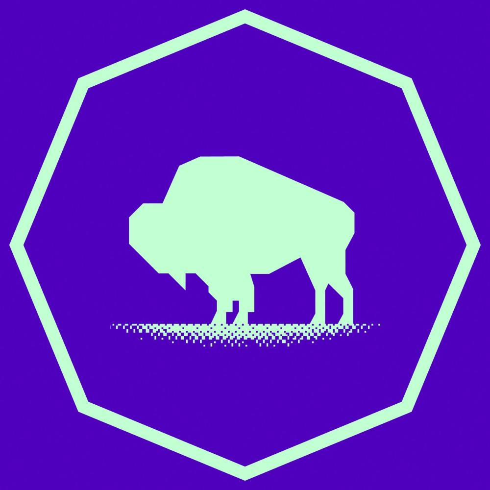 <p>The festival’s stylized buffalo logo is also a nod to Jefferson's legacy.</p>