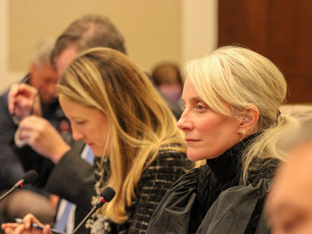 Board Rector Rachel Sheridan at a BOV meeting Dec. 5