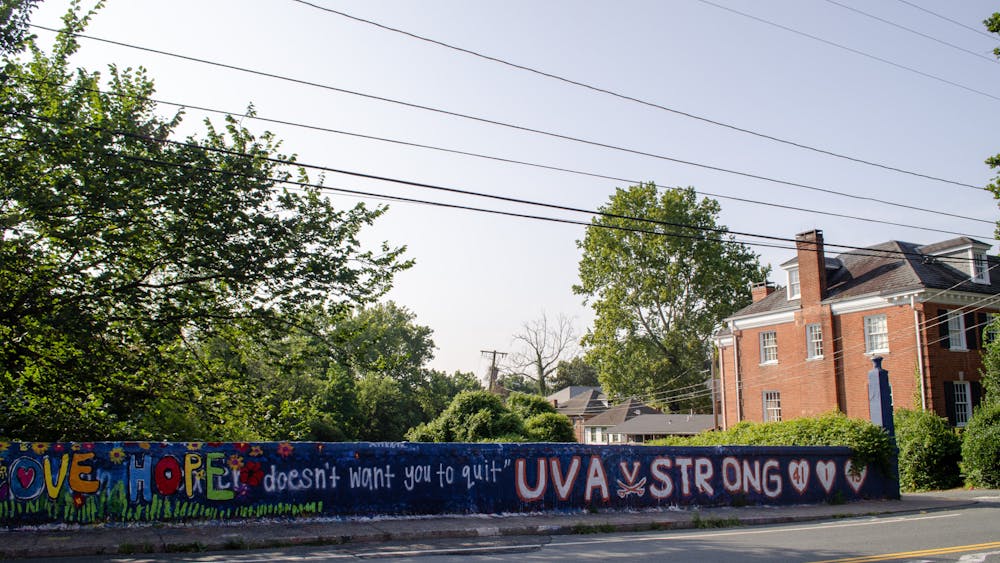 The appearance of new art reflects the difficulty of permanently maintaining the UVA Strong mural.