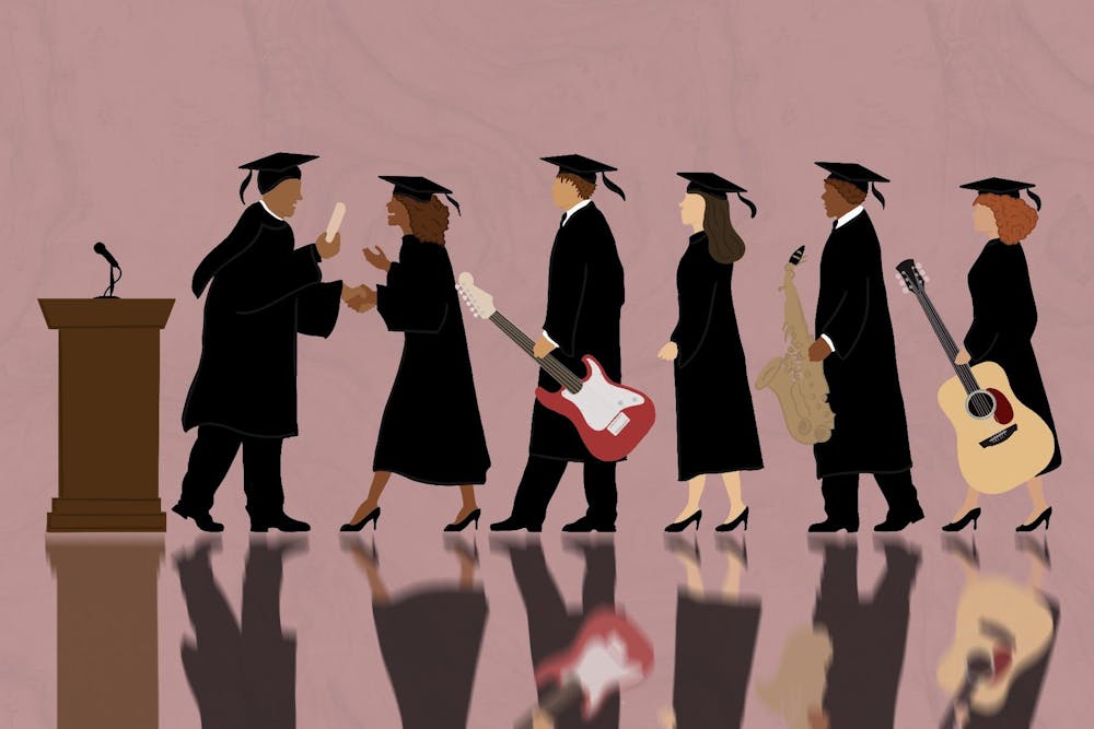 <p>Not only do the graduating members also have to decide how music will fit into their post-grad lives, but remaining band members have to reevaluate the group’s structure. </p>