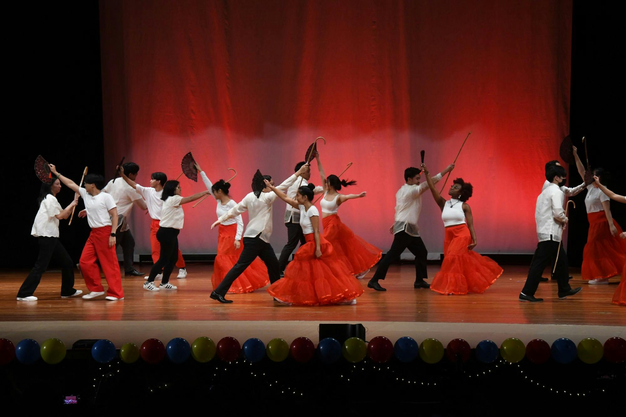 Since the beginning of the semester, OYFA members have been rehearsing the choreography for the performance.