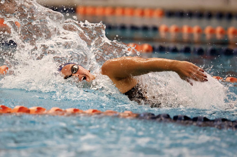 <p>South African Olympian Aimee Canny delivered three individual event wins in her final dual meet with the Cavaliers.</p>
