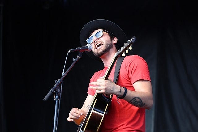 Alejandro Rose-Garcia, also known as “Shakey Graves,” played at the The Jefferson Theater on Nov. 12.&nbsp;