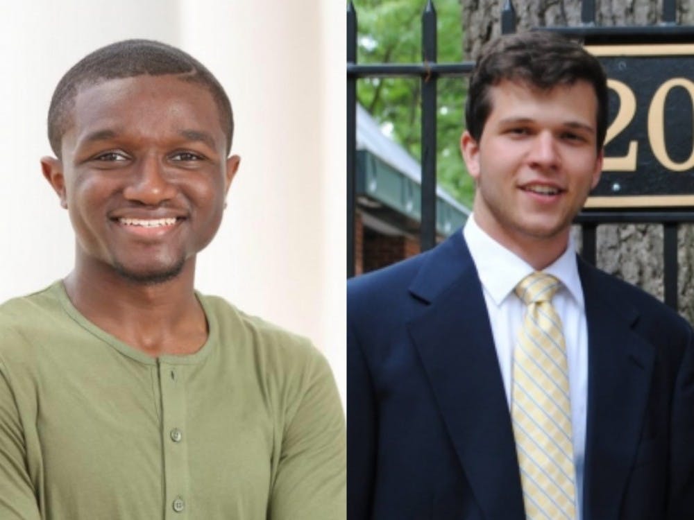 <p>Third-year College students Tyler Ambrose (left) and Joshua Jaspers (right) currently serve as senior residents.</p>