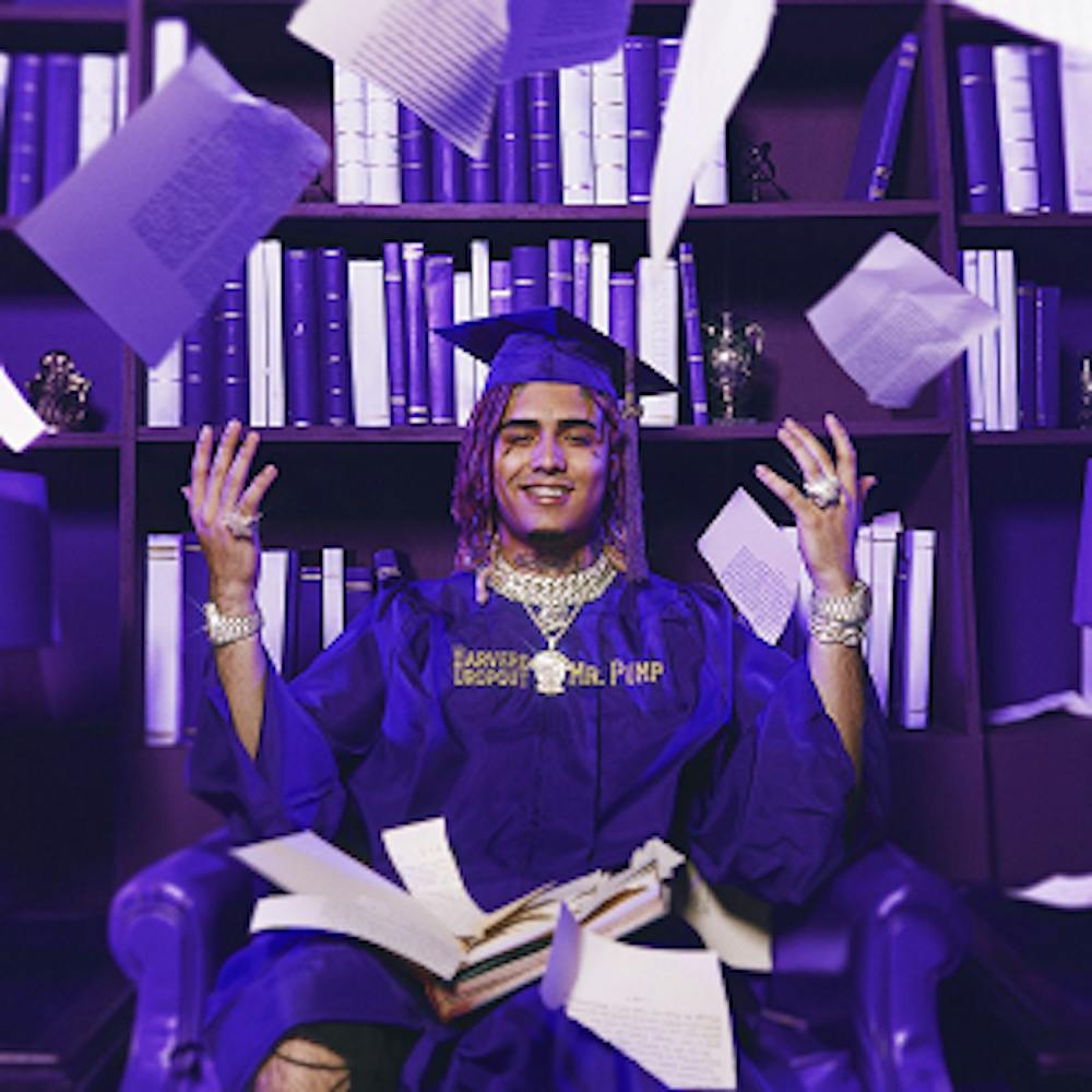 <p>Lil Pump did not actually go to Harvard, but his playful nature is evident in the way he presents himself.</p>
