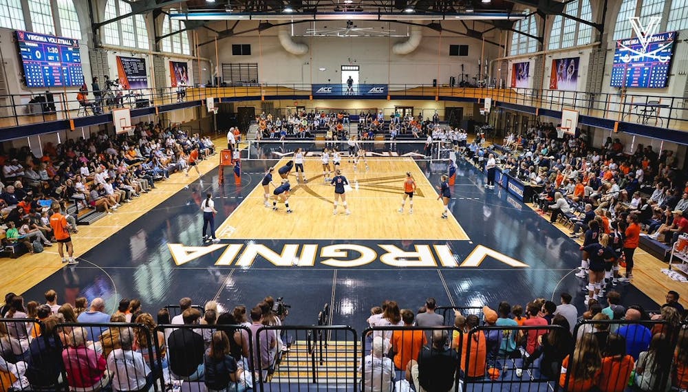 <p>Memorial Gym was lively yet again for a Virginia volleyball team that seems to be improving with every match.</p>