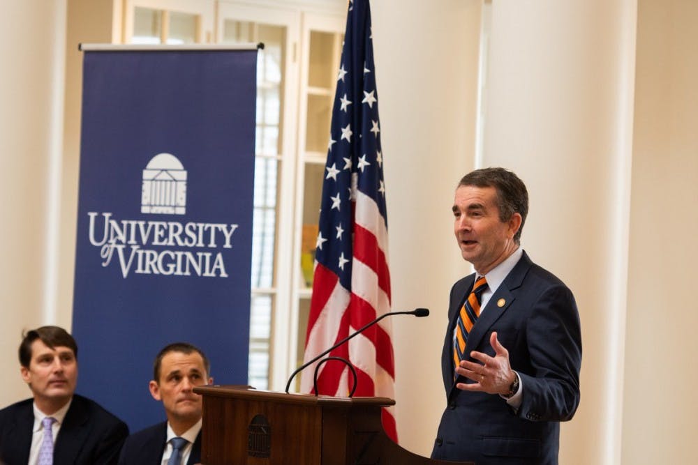 Northam, who spoke in the Rotunda when the School of Data Science was announced in January 2019, said in his video statement he intends to serve out the remaining three years of his term.