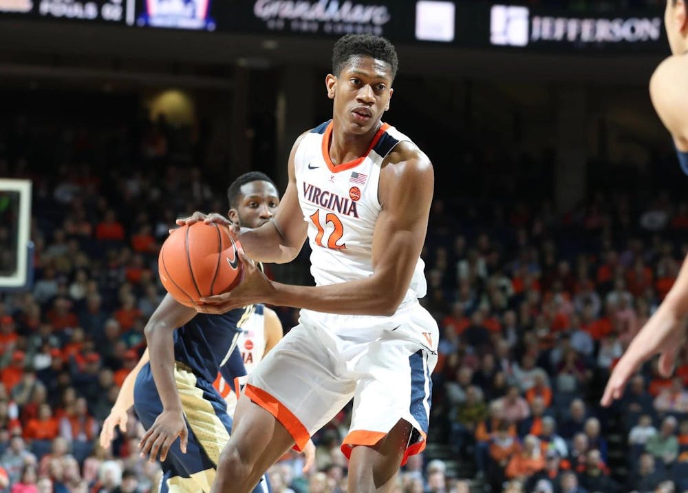 <p>De'Andre Hunter, now a blazing member of the Atlanta Hawks, pictured during a 2019 game against Pittsburgh.</p>